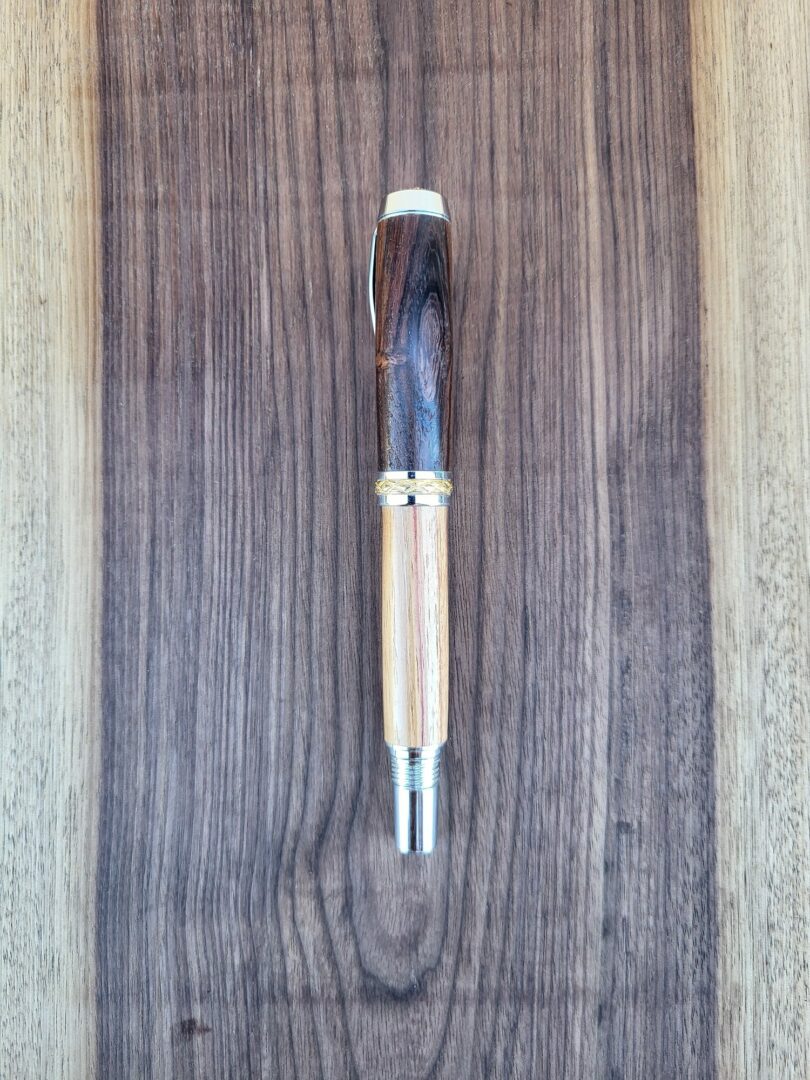 Stylo-plume Barbadás, palissandre et bois de rose 2 Stylo-plume Barbadás, palissandre et bois de rose – Image 2