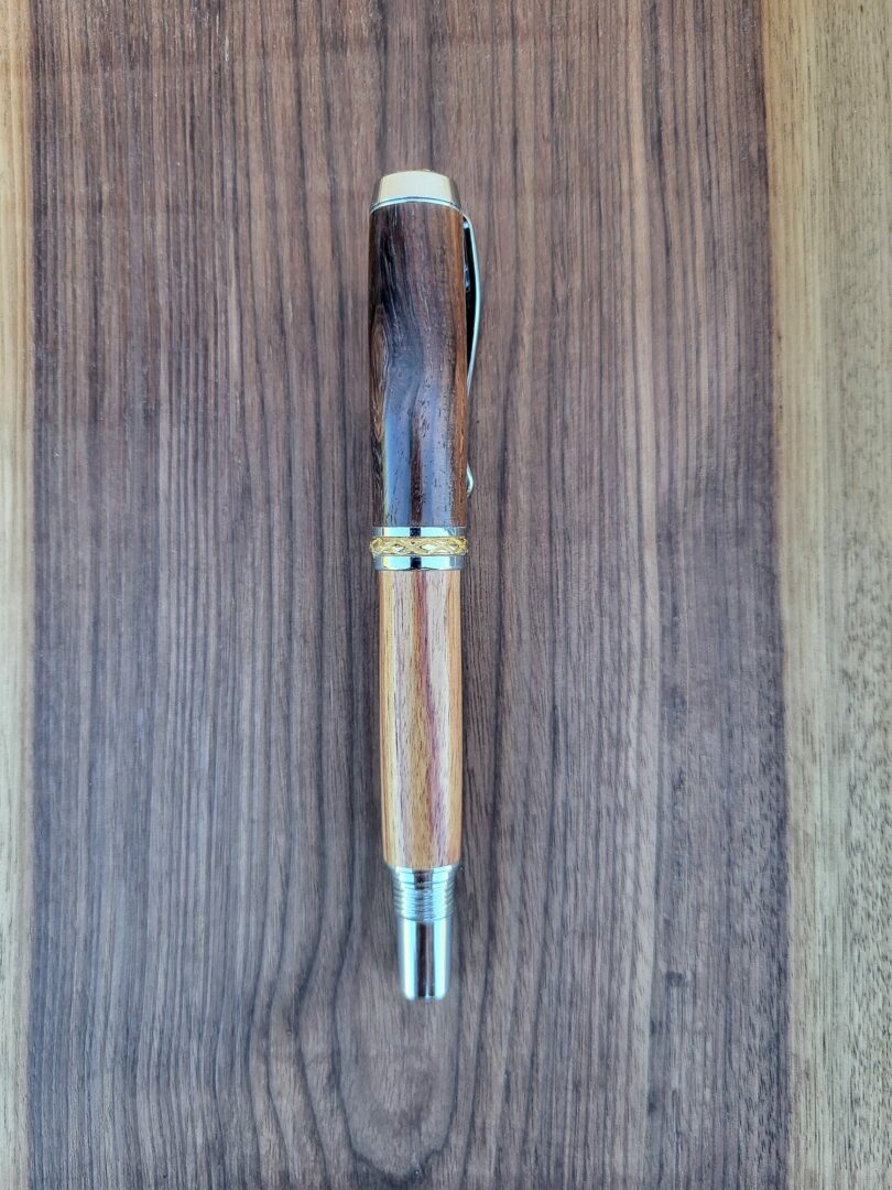 Stylo-plume Barbadás, palissandre et bois de rose 3 Stylo-plume Barbadás, palissandre et bois de rose – Image 3