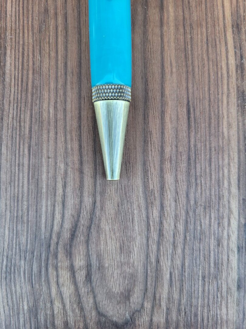 Stylo-bille Samos, galalithe bleue 5 Stylo-bille Samos, galalithe bleue – Image 5