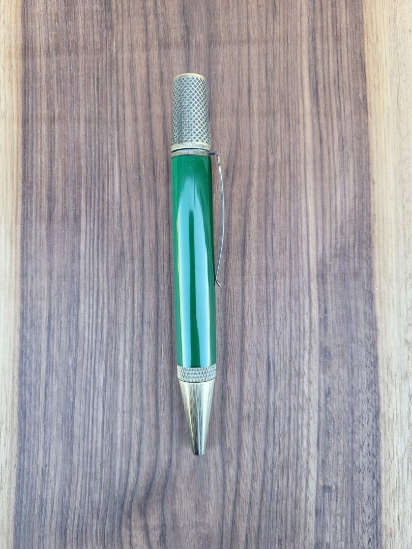 Stylo-bille Samos galalithe verte 3 Stylo-bille Samos galalithe verte – Image 3