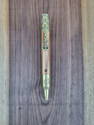 Stylo-bille Vigo, pin géant des Philippines, padouk, loupe de frêne