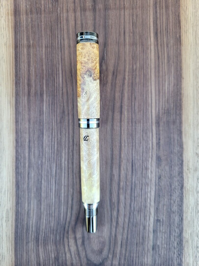 Stylo-plume Vilar, loupe d'amboine 4 Stylo-plume Vilar, loupe d'amboine – Image 4