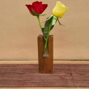 Soliflore ajouré, cytise, finition huilée